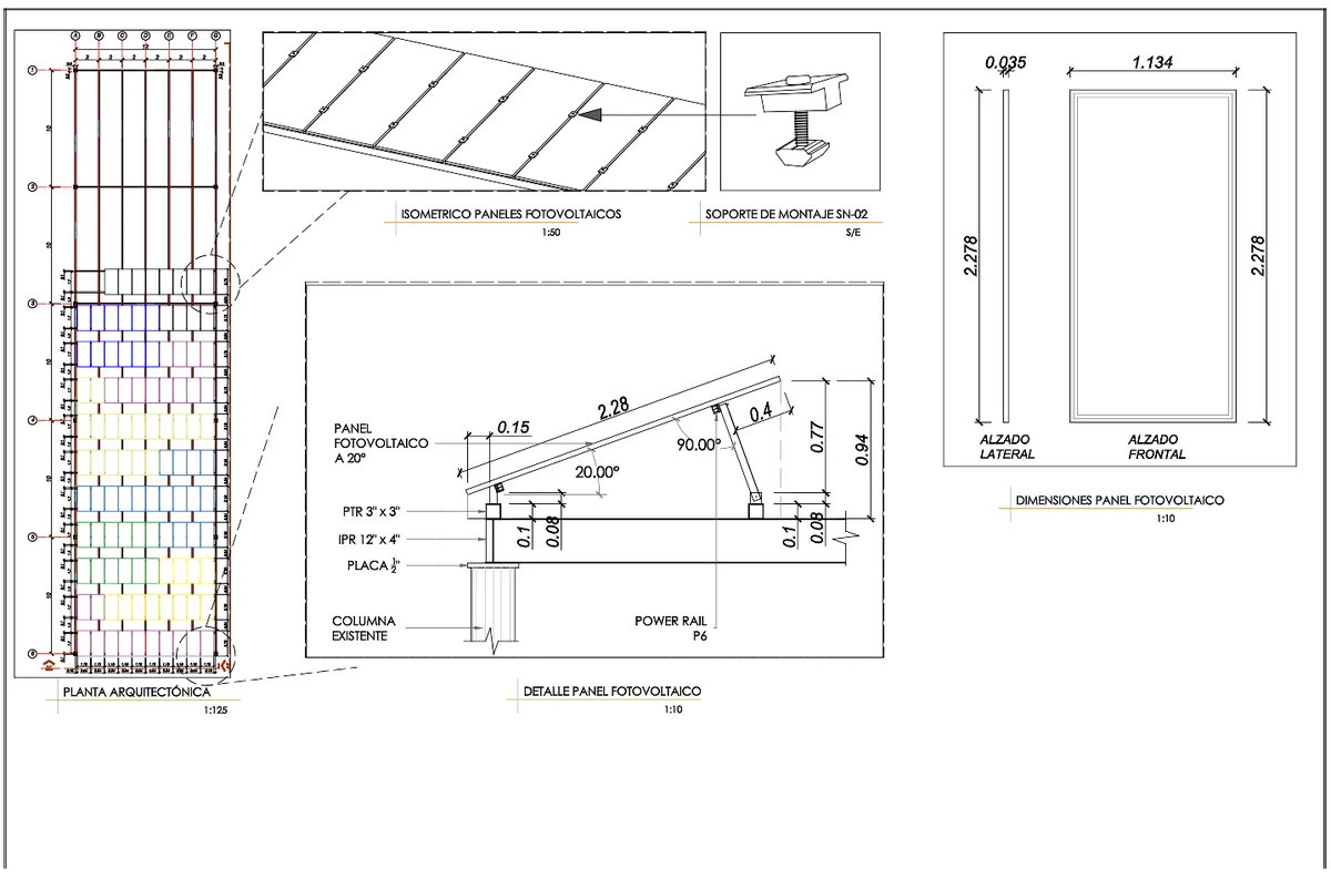 Gráfico comparativo de consumo de energia antes e depois da instalação de painéis solares em galpão metálico