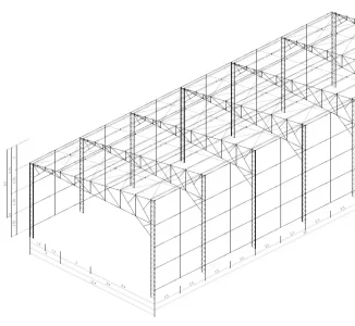 Galpão de Estrutura Metálica – PDF & DWG – Download de projeto