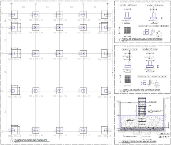 Planta de localização de projeto de galpão