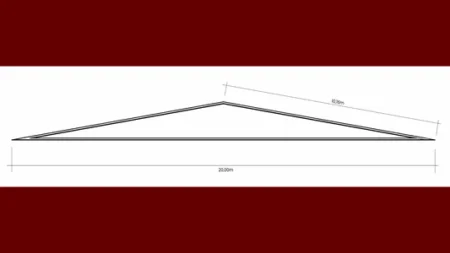 Treliça metálica tipo tesoura