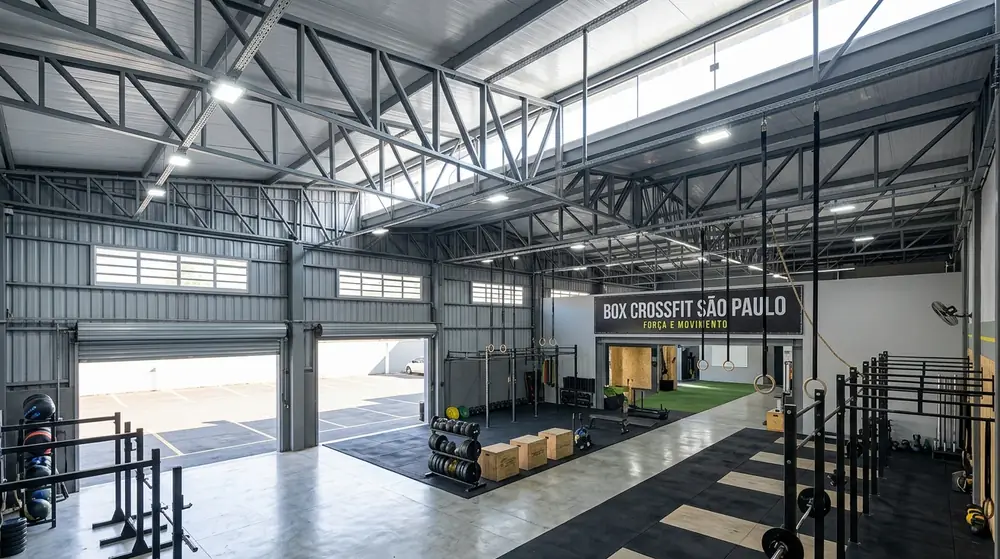 Galpão para Academia e CrossFit: Projeto e Custo (2026)