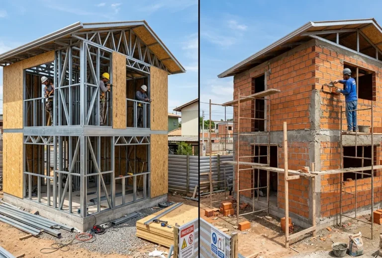 Steel Frame ou Alvenaria: Custo, Prazo e Durabilidade