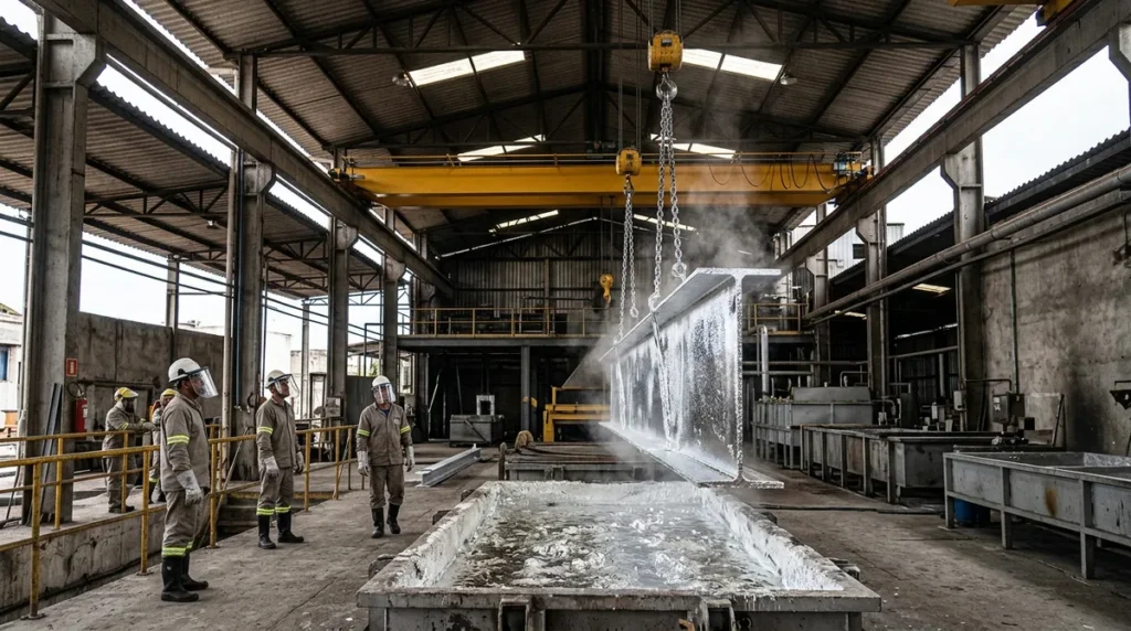 Galvanização a fogo: o que é, processo, espessura, durabilidade e quanto custa