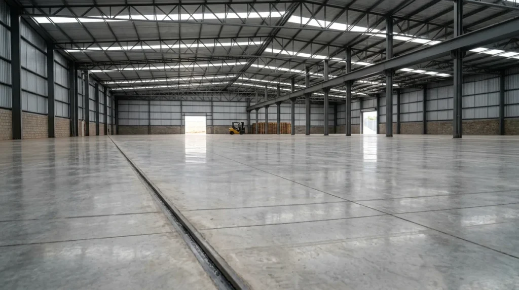 Junta de dilatação no piso industrial: tipos, espaçamento, corte e selante